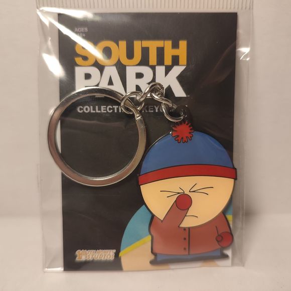 South Park Stan Facepalm Keychain Official Cartoon Collectible Metal Keyring - Picture 1 of 2